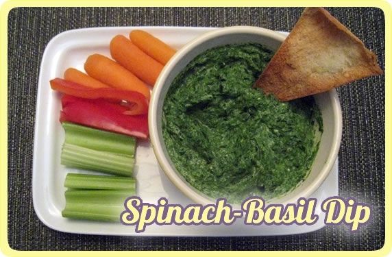 Spinach-basil dip