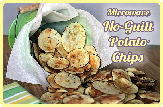 Microwave No-Guilt Potato Chips